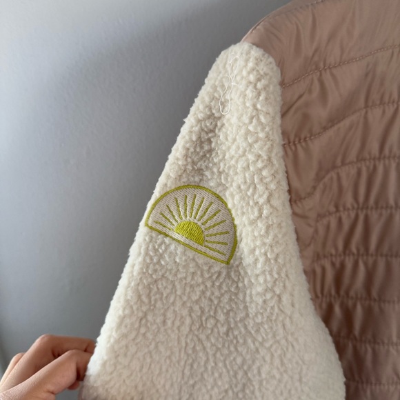 Faherty Large Cobble Hill Popover Fleece 1/4 Zip Cream - Picture 8 of 10